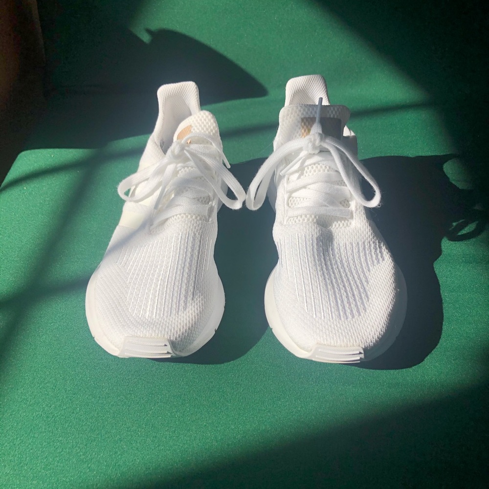 Adidas white sneakers
